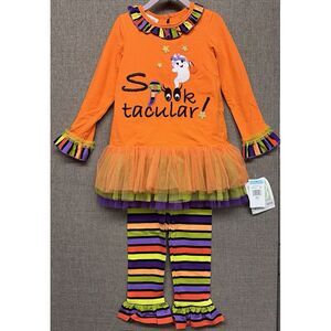 NEW BNWT Bonnie Jean Baby Halloween Outfit Clothes Spooktacular Ghost‎ Size 5